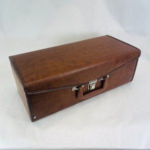 Vintage 70’s 24 8-Track Audio Tape Holder Case Portable File Box